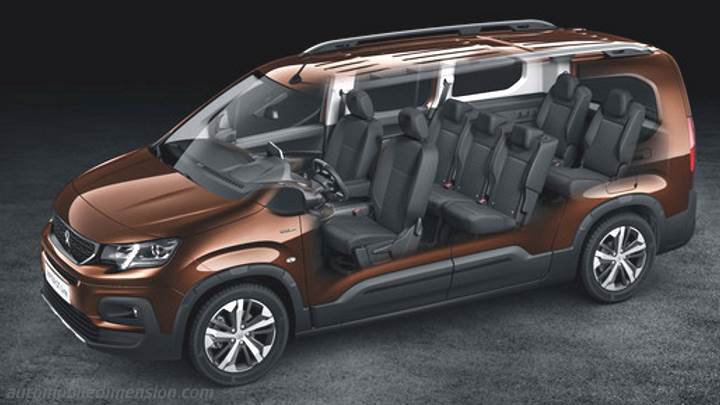 Housses De Siège Avant Pour Peugeot Rifter Long (2019-2025) - Protection Anti-taches Et Confort - Lavables - 2 Housses + 2 Appuie-tête