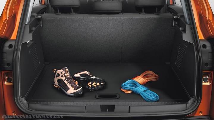 Dimensions Renault Captur 2022 coffre et intérieur