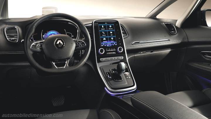 Trechter webspin Passief lont Renault Grand Scenic dimensions, boot space and similars