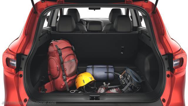 Dimensions Renault Kadjar 2015, coffre et intérieur