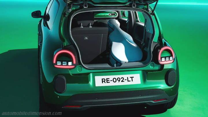 Volume coffre Renault Twingo 2026