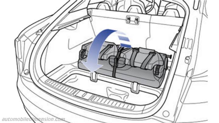 Tesla Model S 2016 bagageutrymme