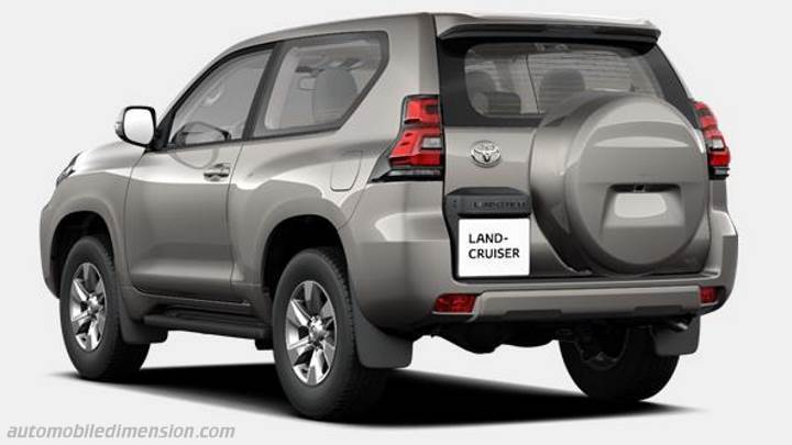 Toyota Land Cruiser 3p 2018 Kofferraumvolumen