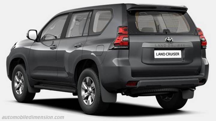 Toyota Land Cruiser 5p Dimensions And Boot Space