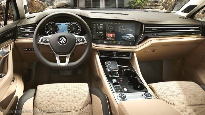 Volkswagen Touareg afmetingen en bagageruimte: hybride en thermisch