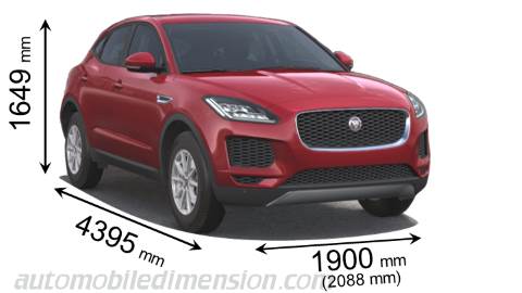 Jaguar E-PACE 2018 afmetingen