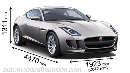 Dimensioni Jaguar F-TYPE-Coupe 2013