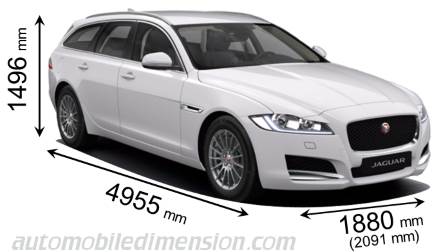 Dimensioni Jaguar XF Sportbrake 2017