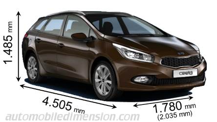 Dimension Kia cee'd Sportswagon 2012