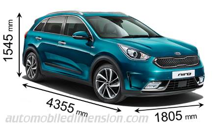 Taille de la Kia Niro 2017