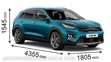 Kia Niro 2020 afmetingen