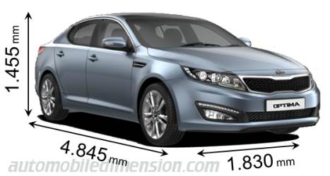 Kia Optima 2012 Abmessungen