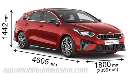 Kia ProCeed 2019 Abmessungen