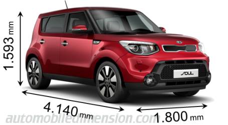 Kia Soul 2014 dimensions