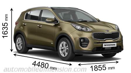 Kia Sportage 2016 afmetingen