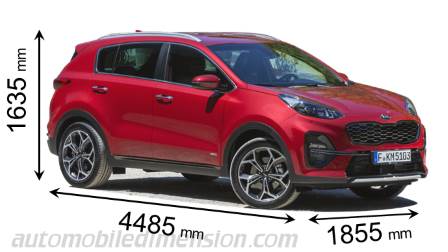 Kia Sportage 2018 Abmessungen