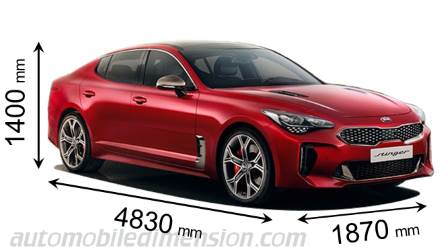 Dimension Kia Stinger 2018