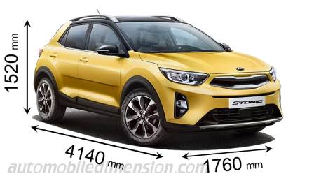 Kia Stonic 2018 afmetingen