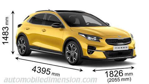 Kia XCeed 2020 Abmessungen