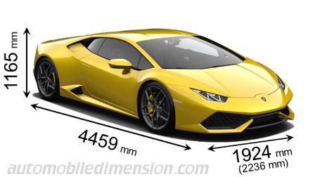 Lamborghini Huracán Coupé 2014 Abmessungen