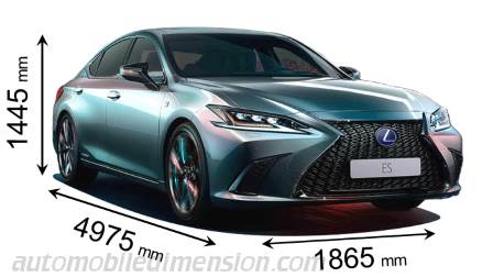 Dimensioni Lexus ES 2019