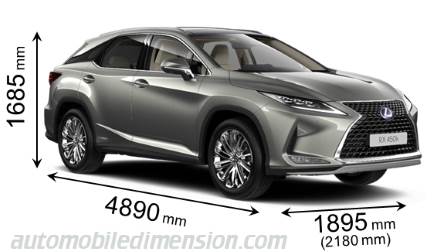 Dimensions Of Lexus Cars Showing Length Width And Height