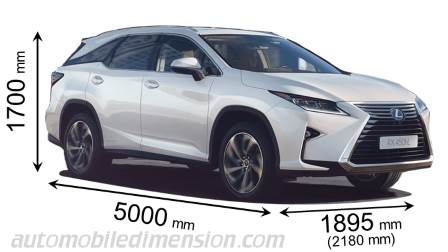 Lexus RX L 2018 Abmessungen