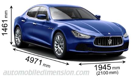 Dimensioni Maserati Ghibli 2017