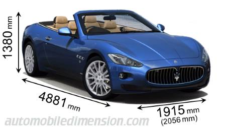 Maserati GranCabrio 2010 Abmessungen