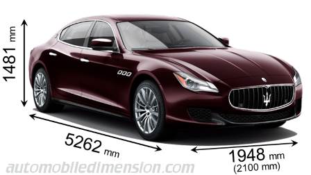 Maserati Quattroporte 2013 afmetingen