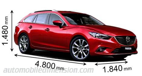 Mazda 6 Wagon 2013 dimensions