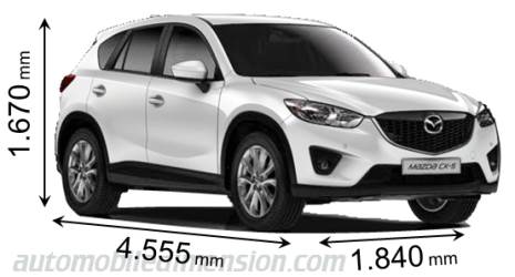 Dimensioni Mazda CX-5 2012