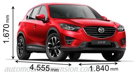 Mazda CX-5 2015 Abmessungen