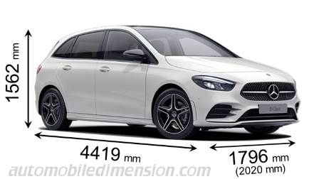 Mercedes-Benz B Sports Tourer 2019 dimensions