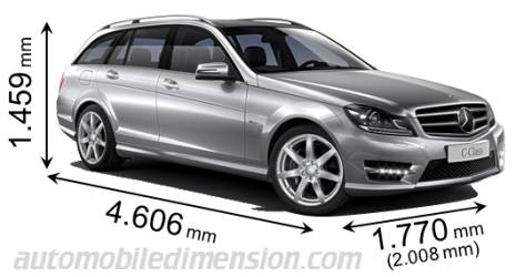 Dimension Mercedes-Benz C Estate 2011