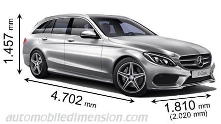 Mercedes-Benz C Estate 2014 dimensions