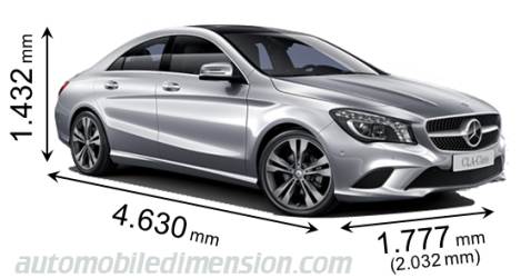 Dimension Mercedes-Benz CLA 2013