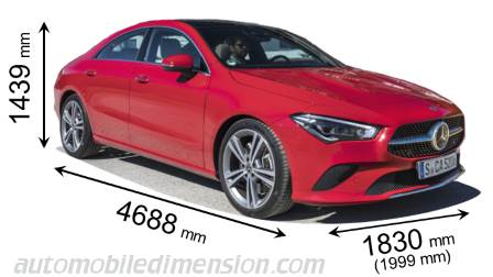 Mercedes-Benz CLA Coupé 2019 Abmessungen