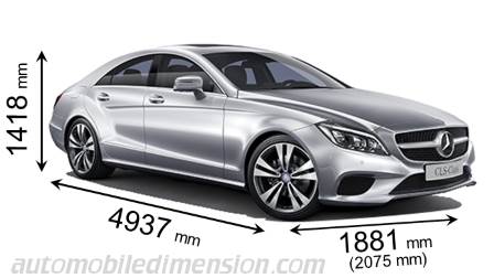 Dimensioni Mercedes-Benz CLS Coupé 2015