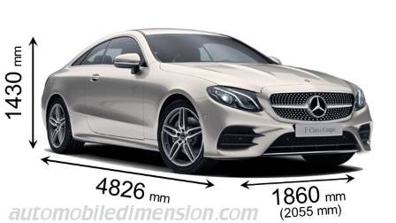 Mercedes-Benz E Coupé 2017 mått