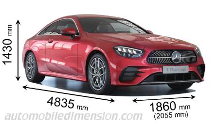 Mercedes-Benz Classe E Coupé dimensions