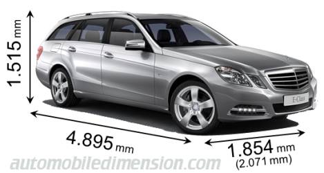 Dimension Mercedes-Benz E Estate 2009