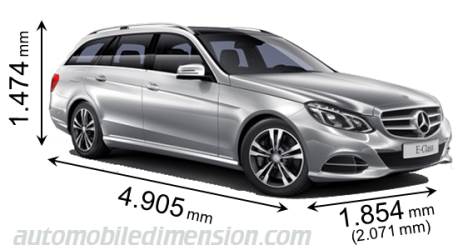 Dimension Mercedes-Benz E Estate 2013