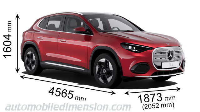 Mercedes-Benz GLA dimensions