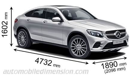 Mercedes-Benz GLC Coupé 2016 mått