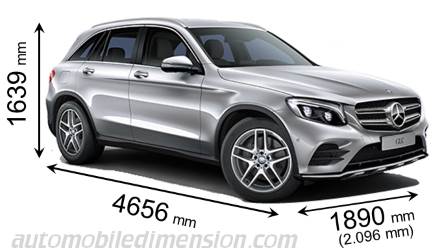 Dimension Mercedes-Benz GLC SUV 2015