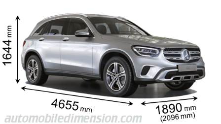 Mercedes-Benz GLC SUV 2019 mått