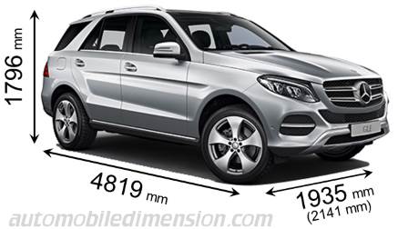 Mercedes Benz Gle Suv Matt Och Bagageutrymme Hybrid Och Termisk