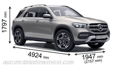 Mercedes-Benz GLE SUV 2019 dimensions