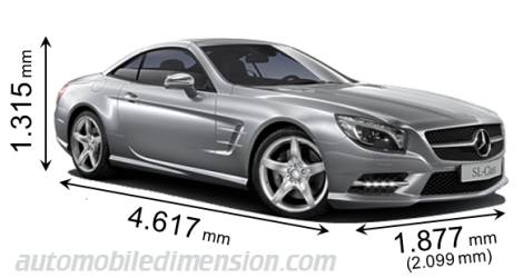 Dimension Mercedes-Benz SL 2012